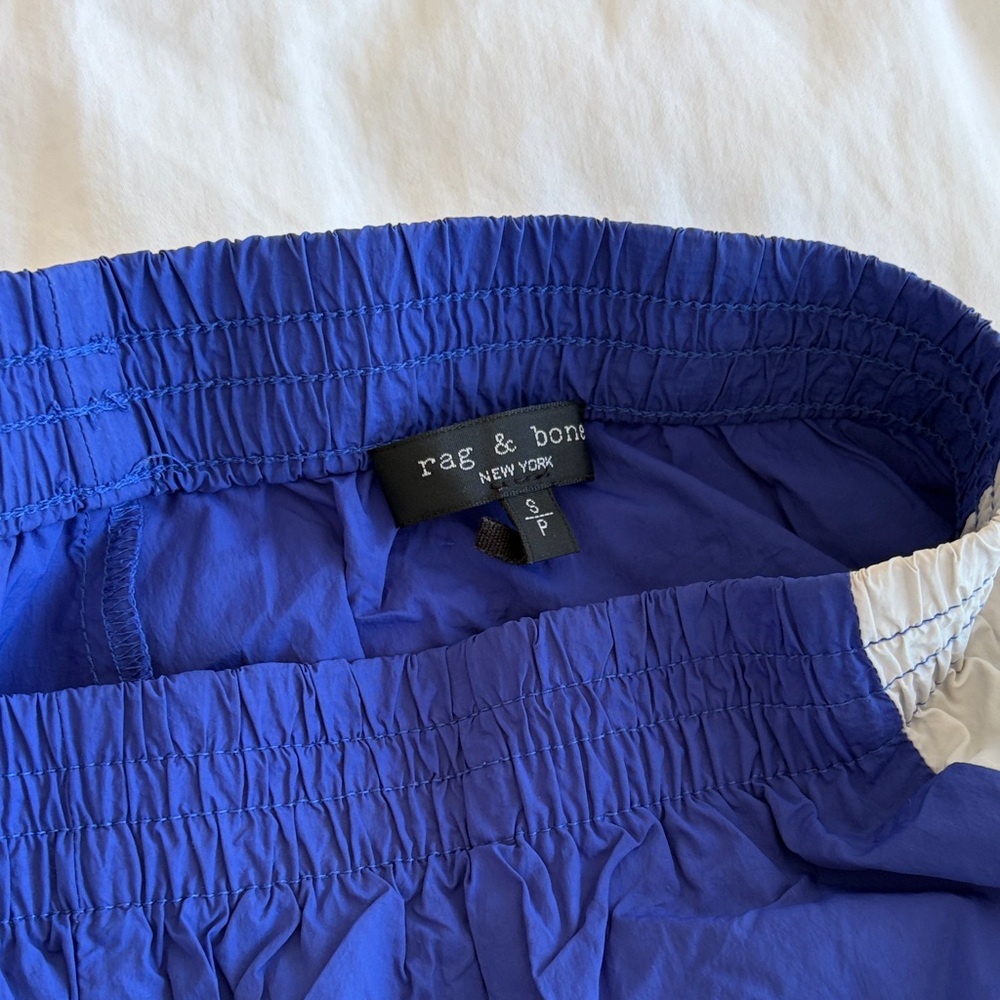 Rag & Bone Blue Casual Shorts or Beach Shorts with White Side Panels